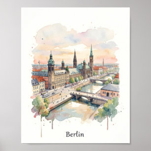 arte de acuarela de Berlín