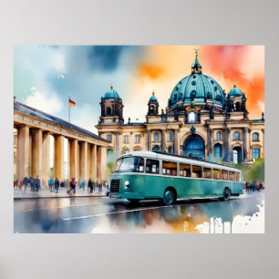 arte de acuarela de Berlín