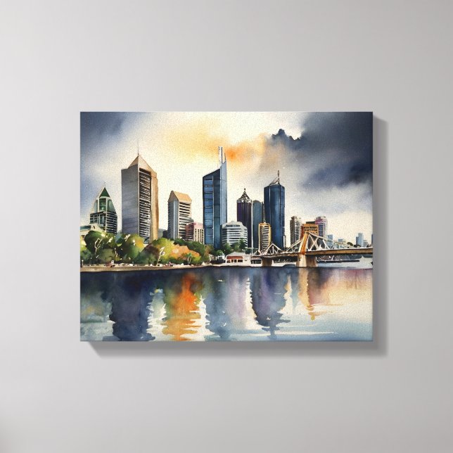 arte de acuarela de Brisbane (Anverso)