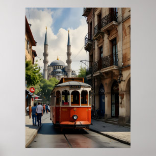 arte de acuarela de Estambul