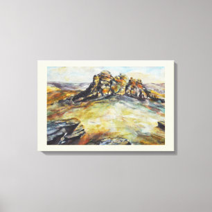 Arte de acuarela de Haytor Dartmoor