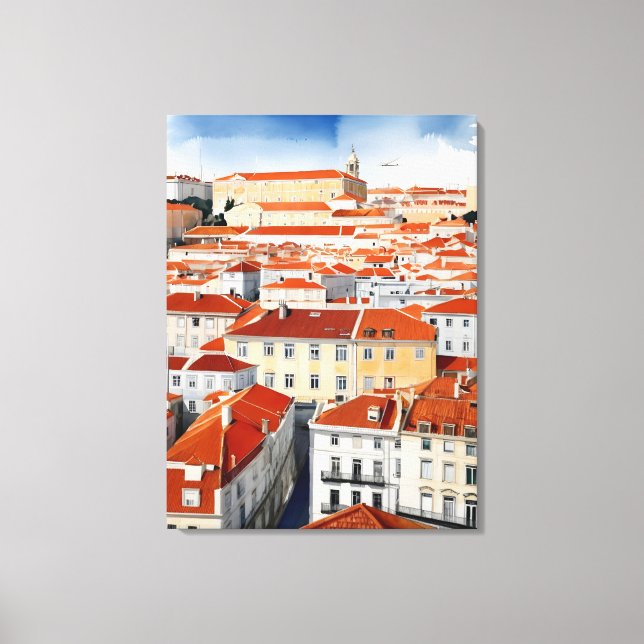 arte de acuarela de Lisboa (Anverso)