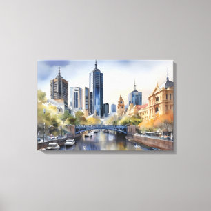 arte de acuarela de Melbourne