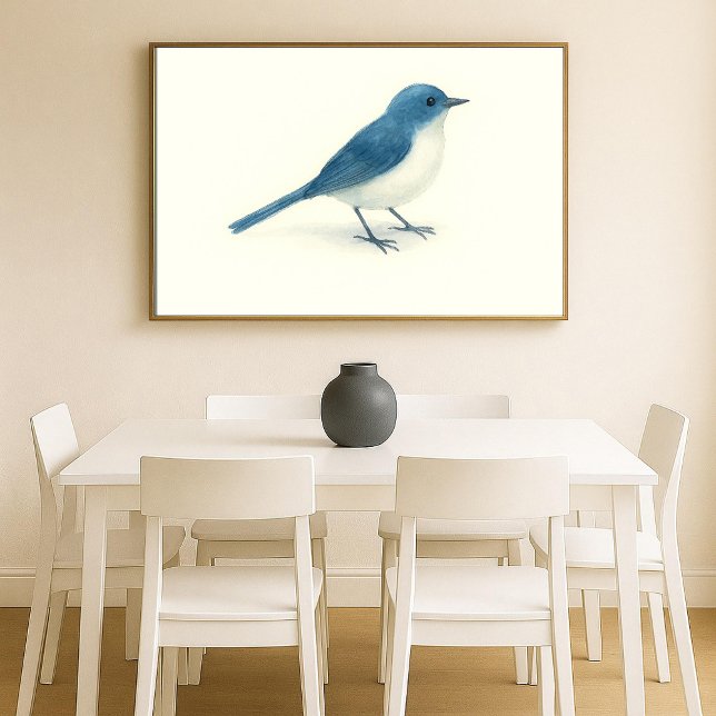 Arte de acuarela de pájaro azul (Subido por el creador)