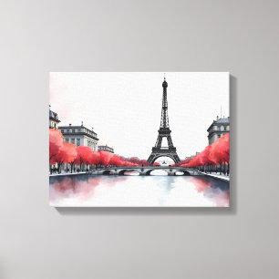arte de acuarela de París