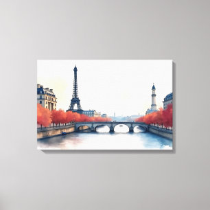 arte de acuarela de París