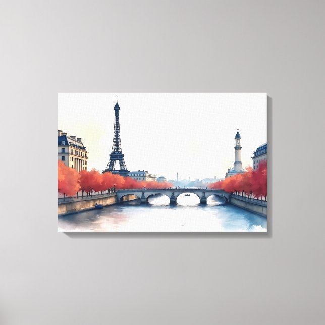 arte de acuarela de París (Anverso)