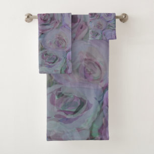 Arte de Acuarela de Rosas Lavanda