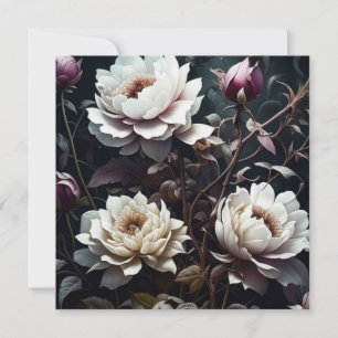 Arte de acuarela de rosas negras y blancas