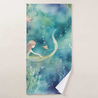 arte de acuarela de sirenas