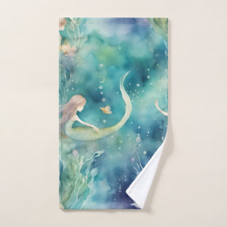arte de acuarela de sirenas