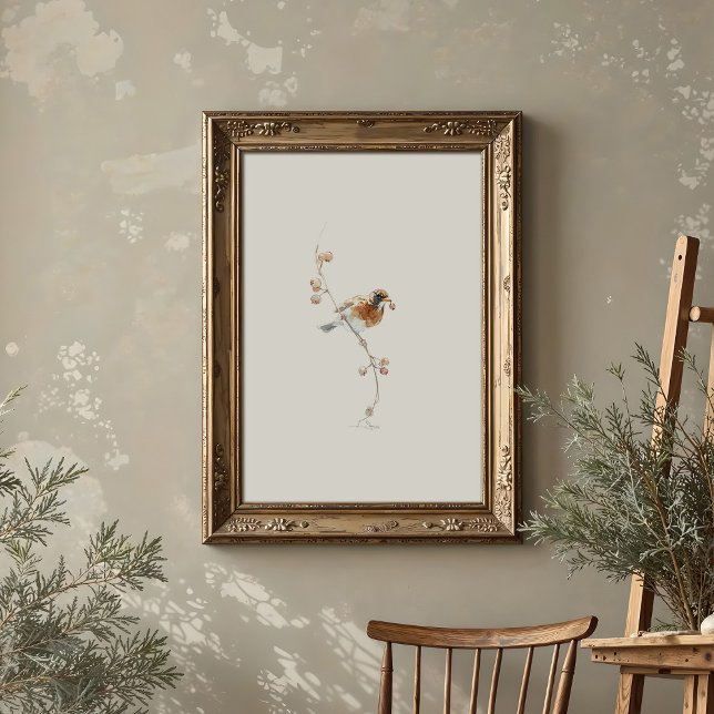 Arte de acuarela estilo Robin americano clásico co (Subido por el creador)