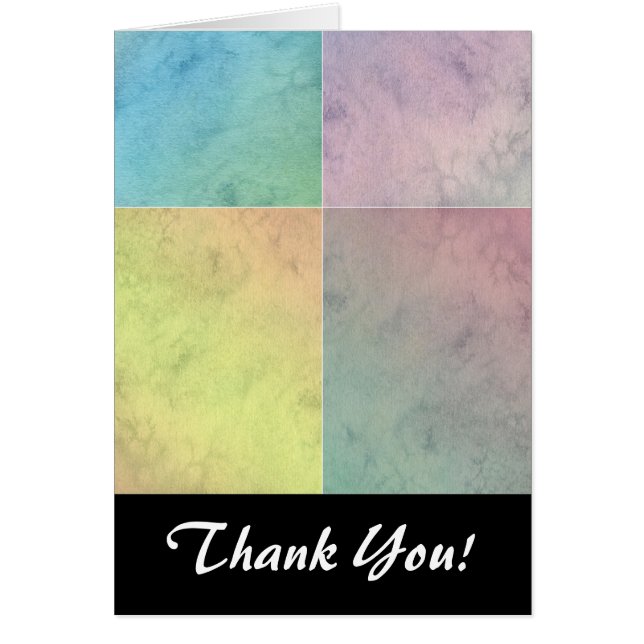 Arte de acuarela geométrica pastel (Frente)