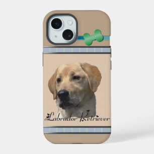 Arte de adorable perro labrador amarillo moderno