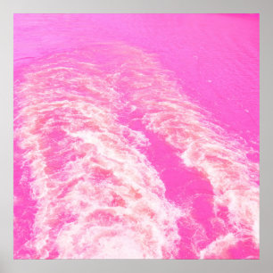 Arte de agua rosa
