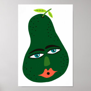Arte de aguacate caprichoso
