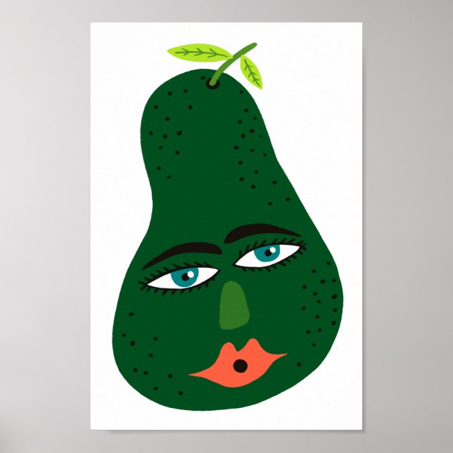 Arte de aguacate caprichoso (Frente)
