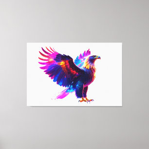 Arte de águila brillante colorido - Vibrante Neon 