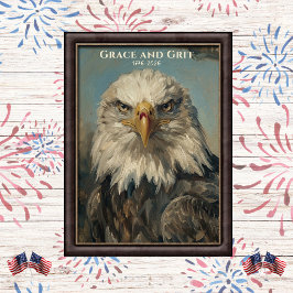 Arte de águila calva Grace y Grit 1776