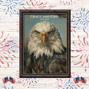 Arte de águila calva Grace y Grit 1776