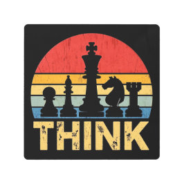 Arte de ajedrez de atardecer de época - Inspirador