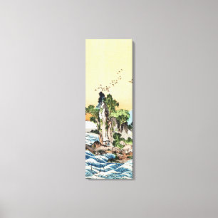 Arte de aldea de roca marina ukiyo-e vintanés de G