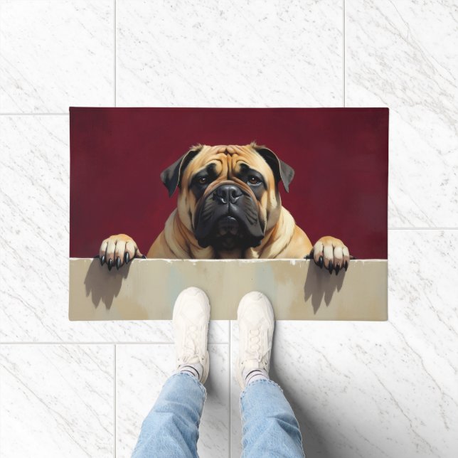 Arte de Alfombra de Entrada de Perro Bullmastiff (Interior)