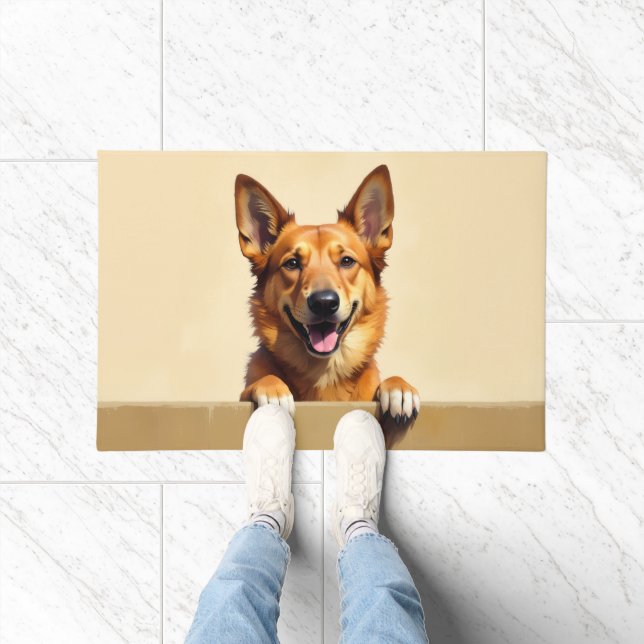 Arte de Alfombra de Entrada de Perro Chinook (Interior)