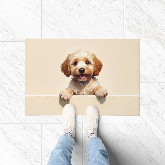 Arte de Alfombra de Entrada de Perro Cockapoo (Interior)