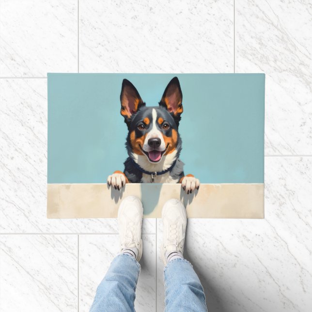 Arte de Alfombra de Entrada de Perro de Ganado Aus (Interior)