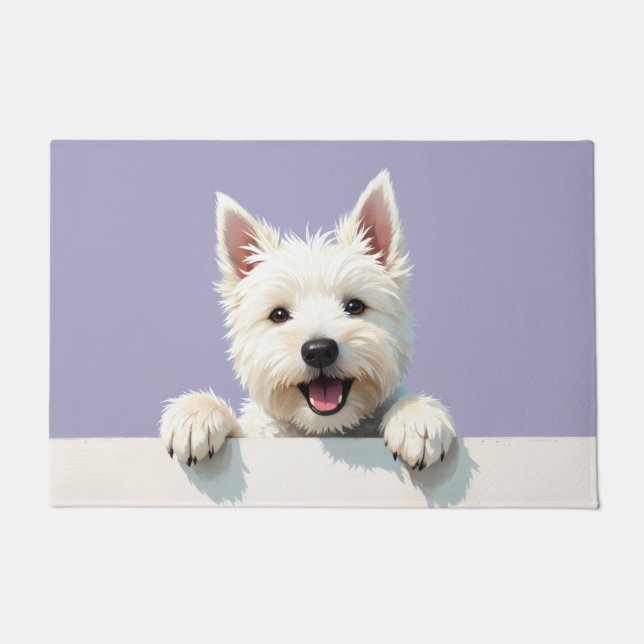 Arte de Alfombra de West Highland White Terrier (Anverso)