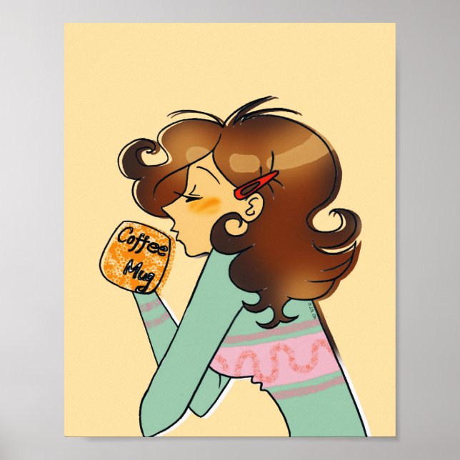 Arte de ambiente de café matutino acogedor (Frente)