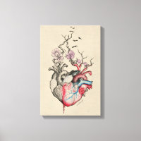 Arte de amor Corazones anatómicos surrealistas Flo