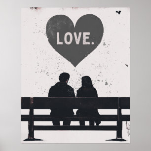 Arte de amor moderno de Grunge - urbano, Minimalis