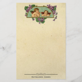 Arte de ángel victoriano vintage | Papel vintage p