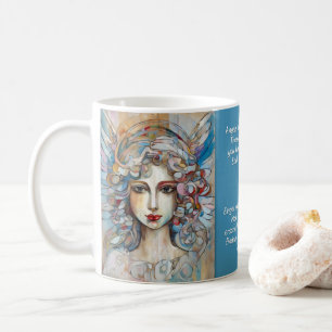 Arte de Ángel y Dichos No. 5 de 12 Tazas diferente