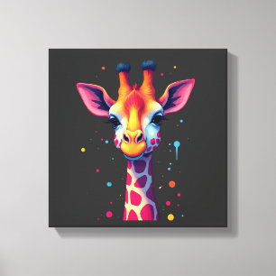 arte de animal africano La jirafa colorida para di