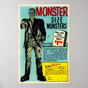 Arte de anuncio de venta por correo de Frankenstei