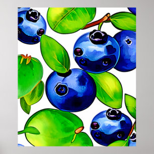 Arte de arándano fresco