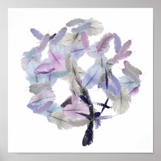 Arte de árbol de plumas