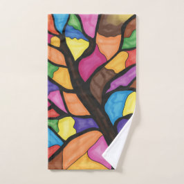 Arte de árbol de vidrio teñido