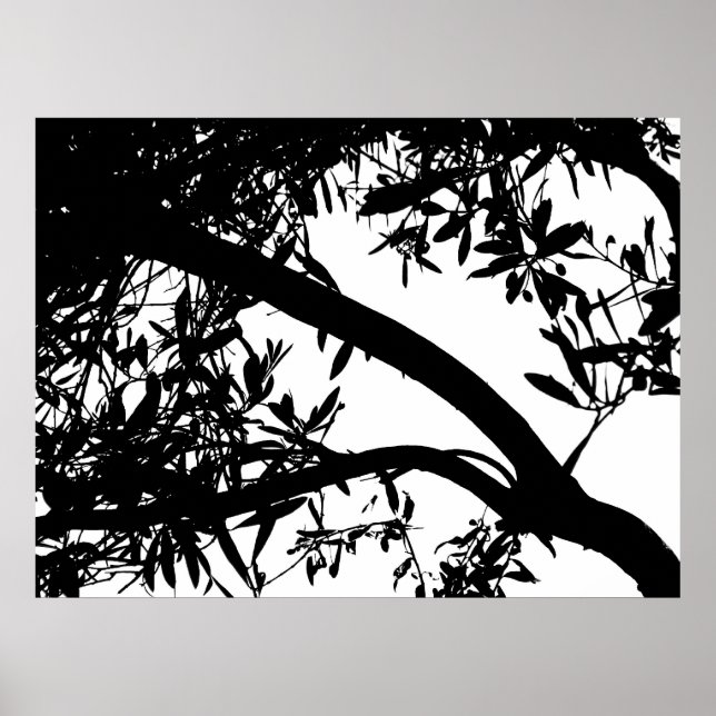 Arte de árbol - Negro - Poster (Frente)