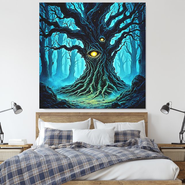 Arte de árbol ocular de bosque místico (Insitu(Dormitorio))