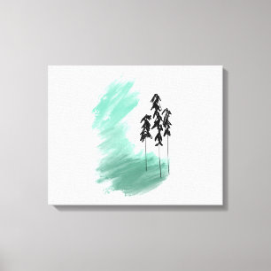 arte de árbol verde escandinavo simple moderno men
