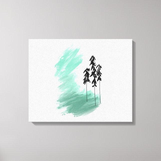 arte de árbol verde escandinavo simple moderno men (Anverso)