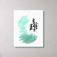 arte de árbol verde escandinavo simple moderno men