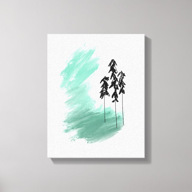 arte de árbol verde escandinavo simple moderno men (Anverso)