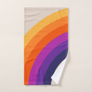 Arte de arcoiris de estilo retro colorido