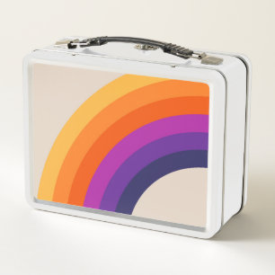 Arte de arcoiris de estilo retro colorido