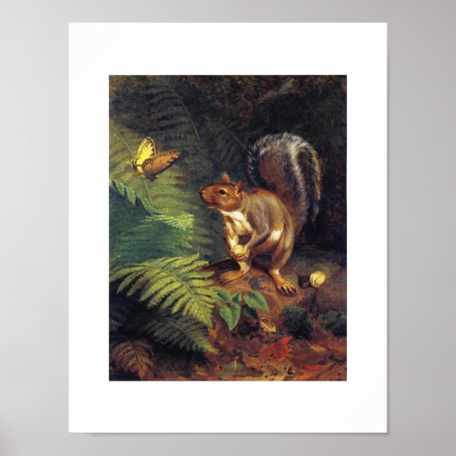 Arte de ardilla de época (Frente)